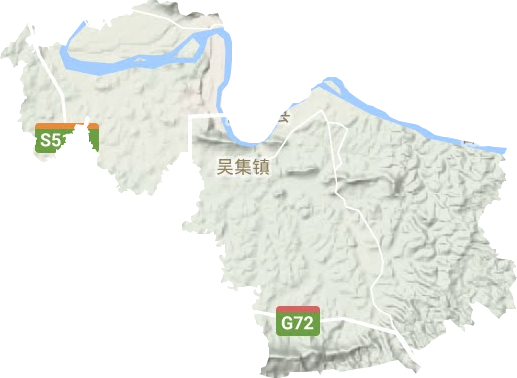 吴集镇地形地图