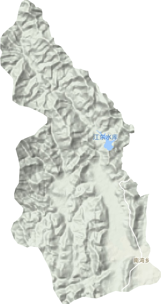 南湾乡地形地图