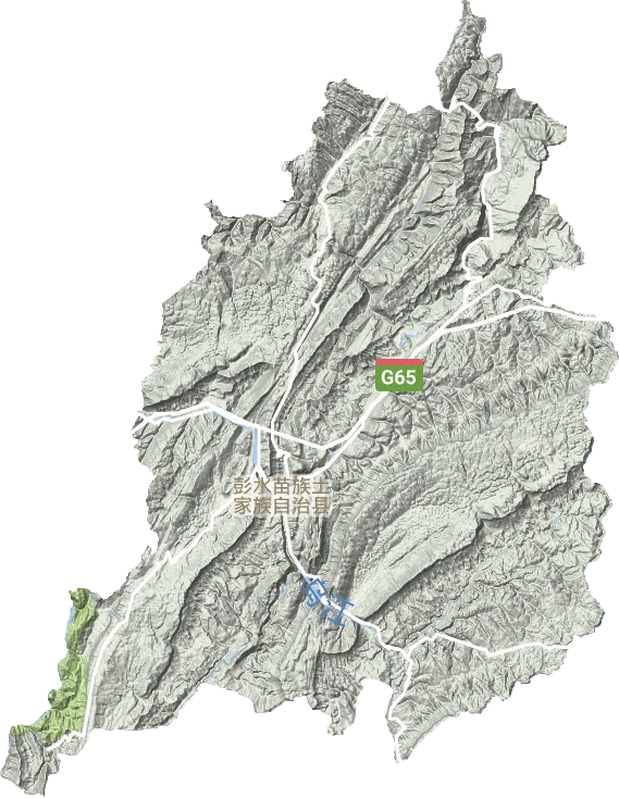 彭水县地形地图
