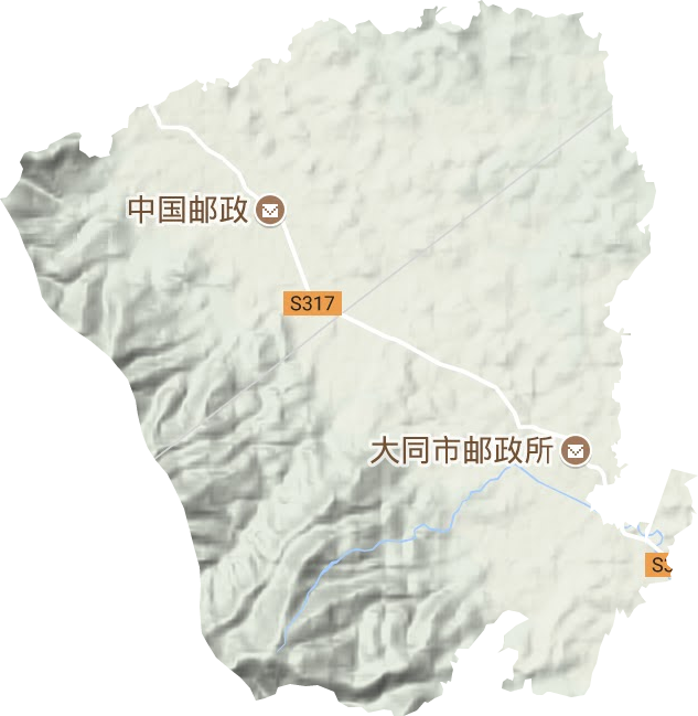 灵官镇地形地图