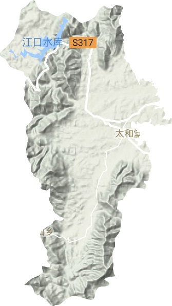 太和堂镇地形地图