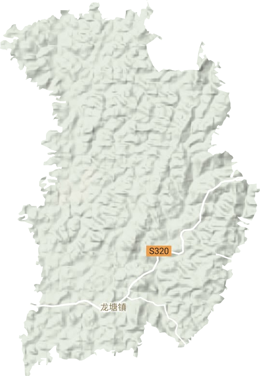 龙塘镇地形地图