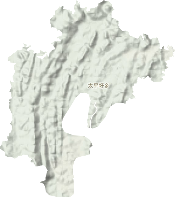 太平圩乡地形地图