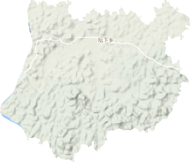 坛下乡地形地图