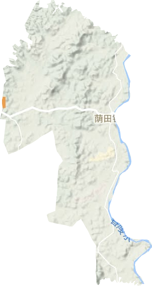 荫田镇地形地图