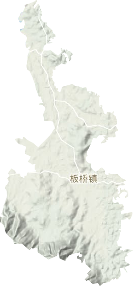 板桥镇地形地图