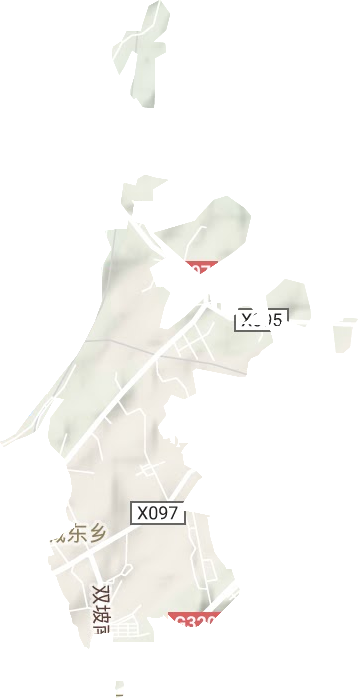 龙须塘街道地形地图
