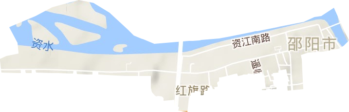 城北路街道地形地图