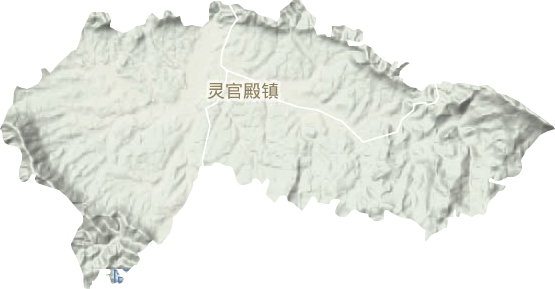灵官殿镇地形地图