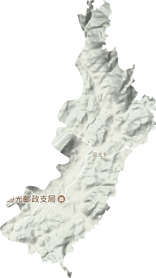 迎光乡地形地图