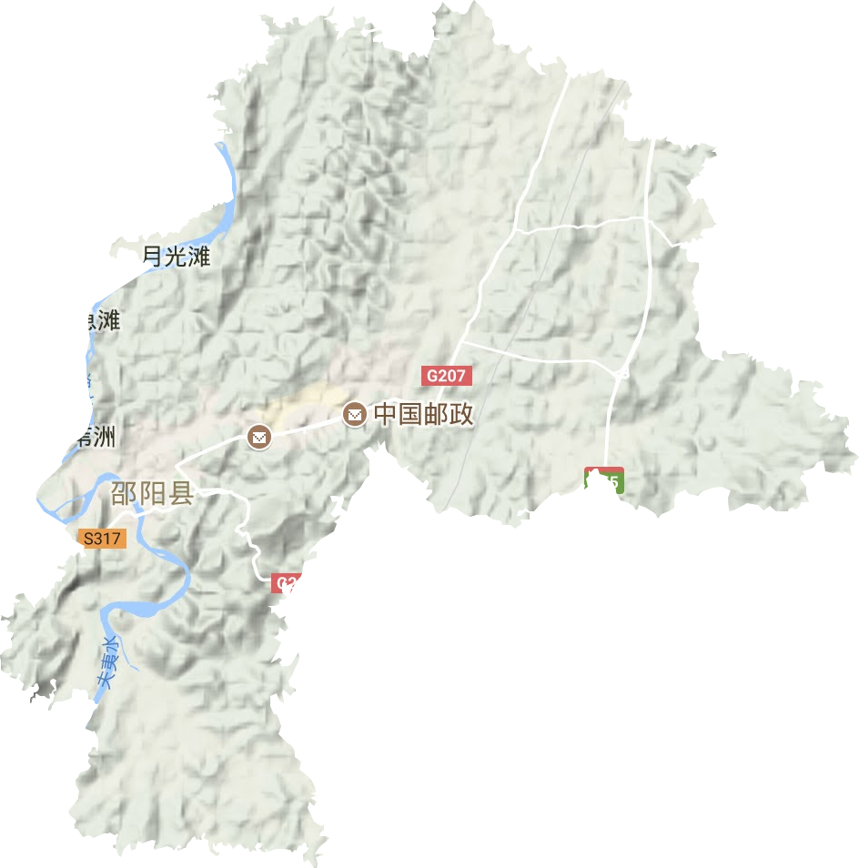 塘渡口镇地形地图