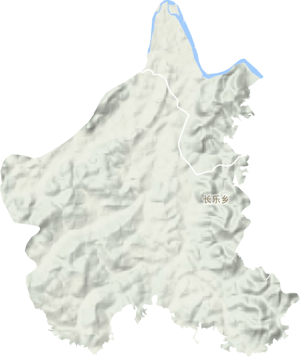 长乐乡地形地图