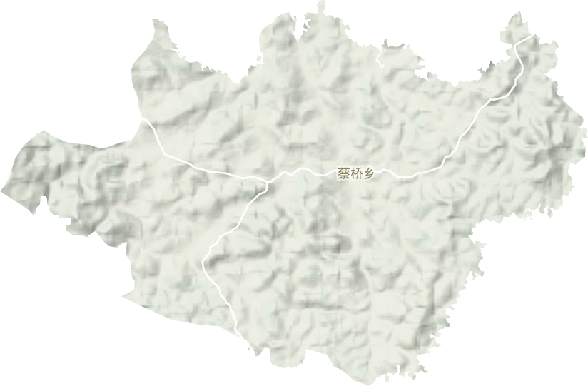 蔡桥乡地形地图