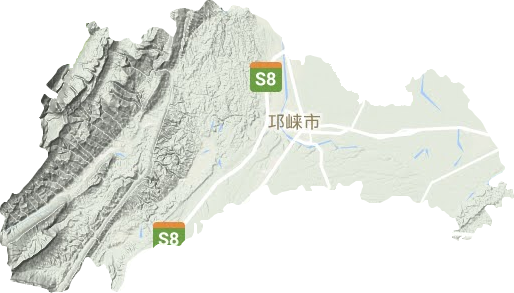 邛崃市地形地图