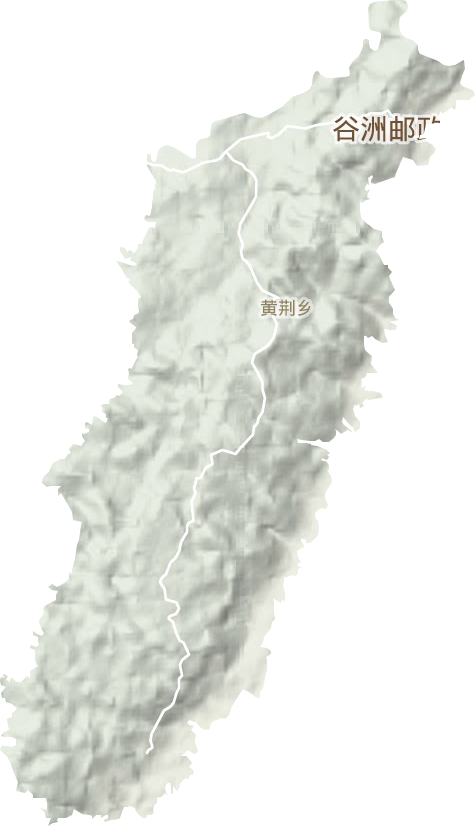 黄荆乡地形地图
