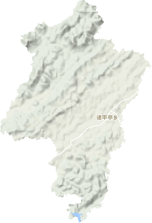 诸甲亭乡地形地图