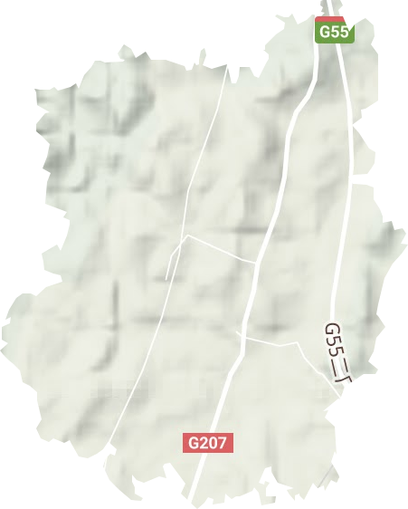 七里山园艺场地形地图