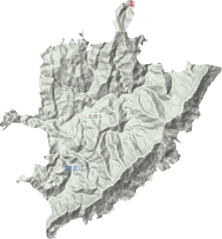 古楼乡地形地图
