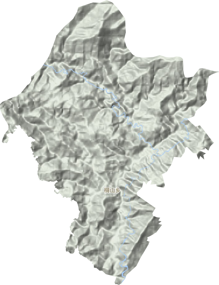 桐山乡地形地图
