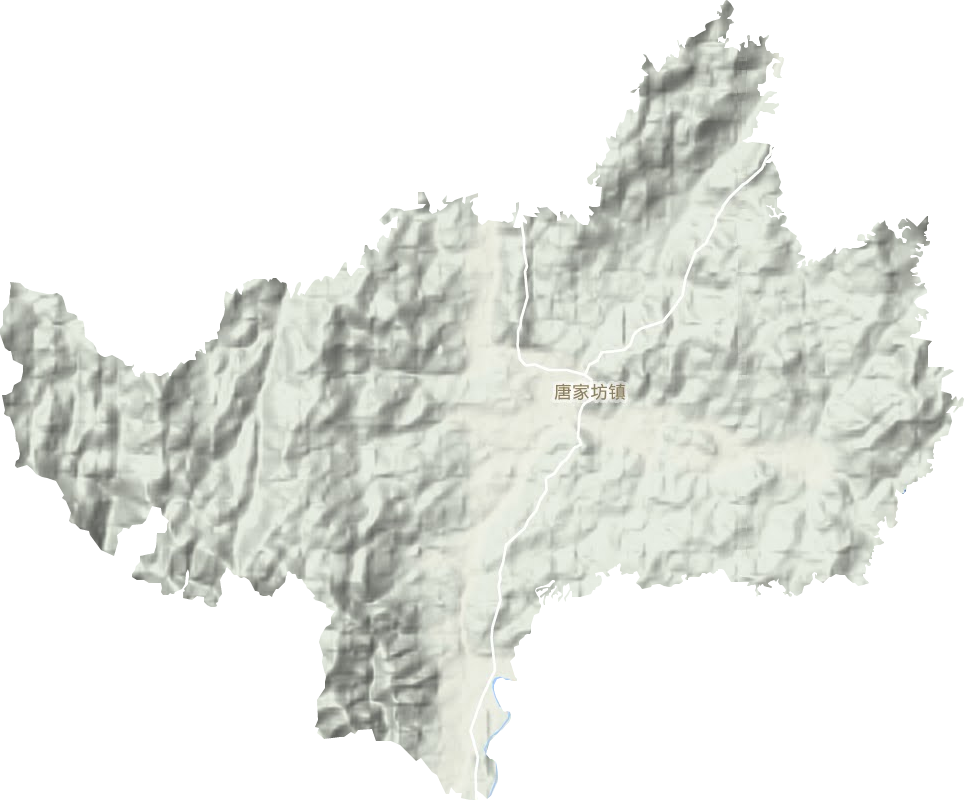 唐家坊镇地形地图