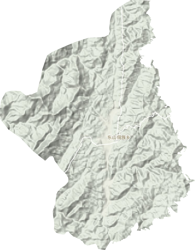 东山侗族乡地形地图