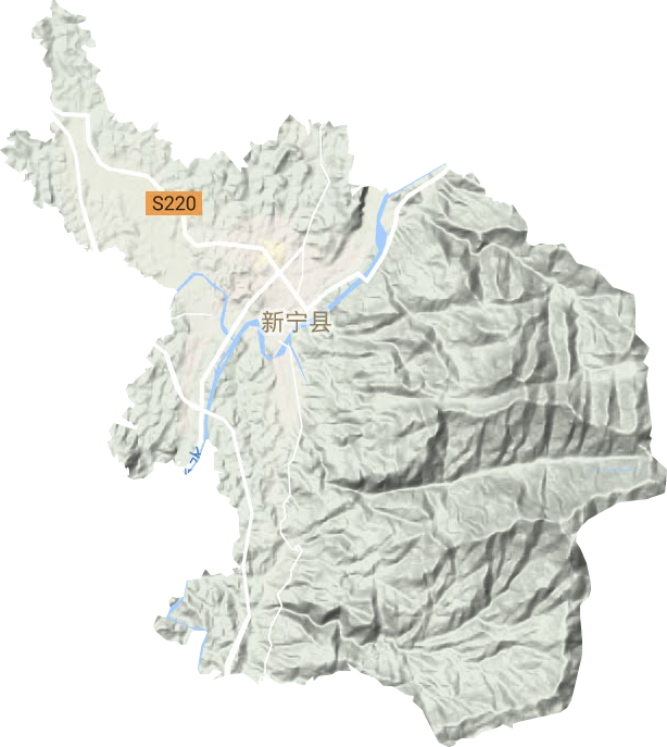 金石镇地形地图