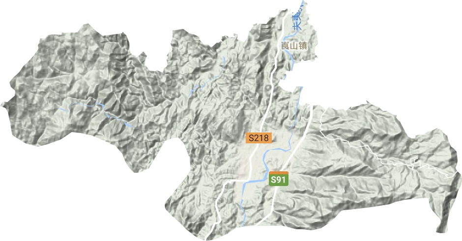 崀山镇地形地图