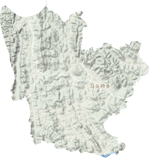 马头桥镇地形地图