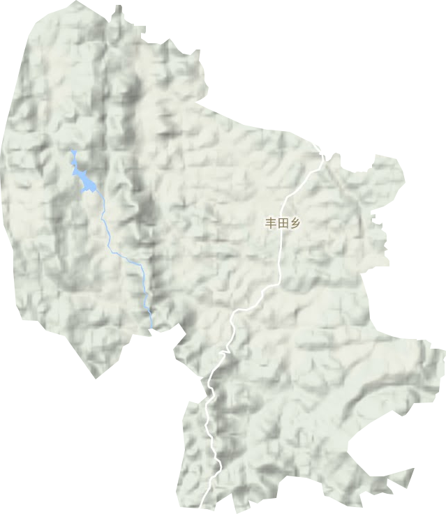 丰田乡地形地图