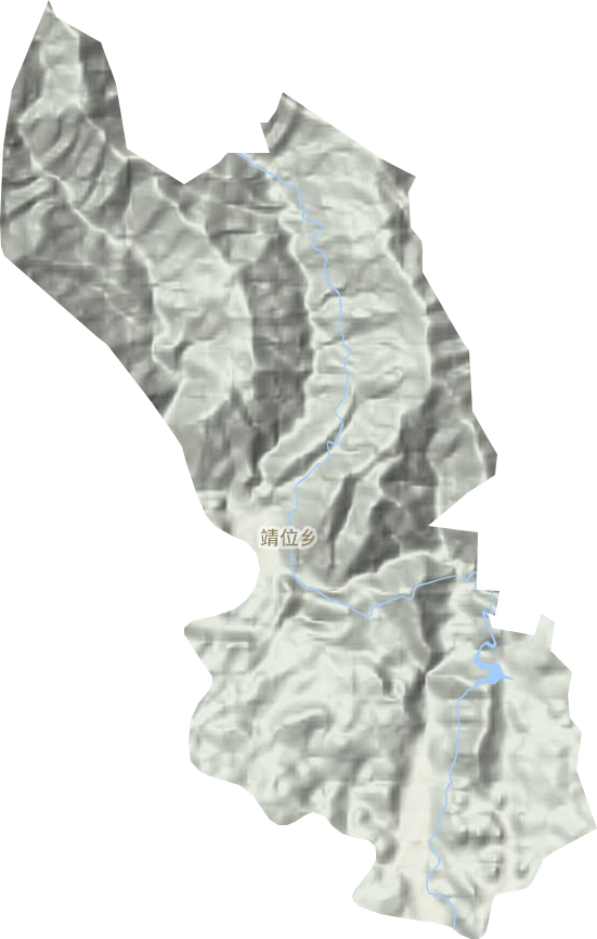 靖位乡地形地图