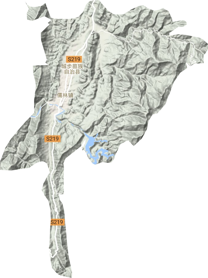 儒林镇地形地图
