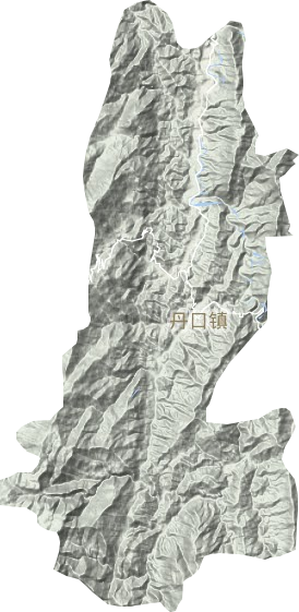 丹口镇地形地图