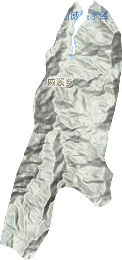 威溪乡地形地图