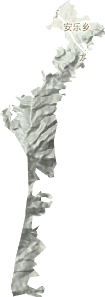 法相岩街道地形地图