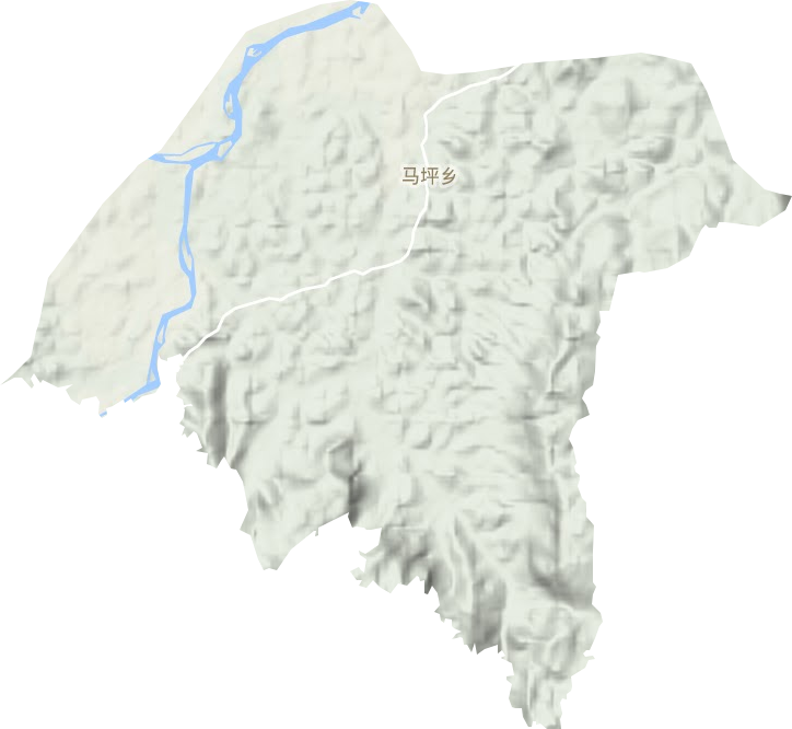 马坪乡地形地图