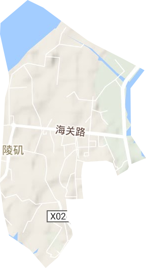城陵矶街道地形地图