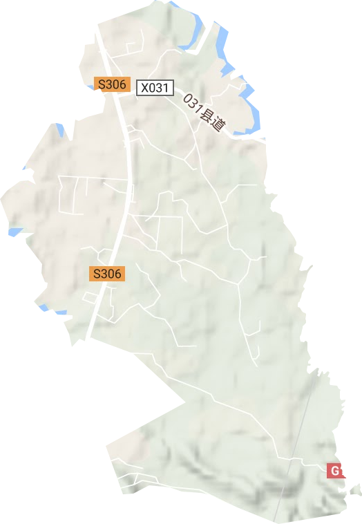 奇家岭街道地形地图