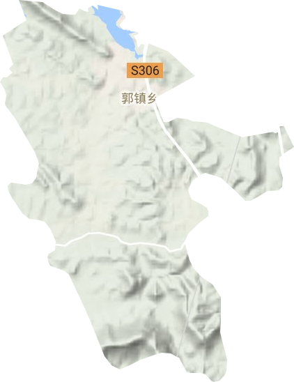 郭镇乡地形地图