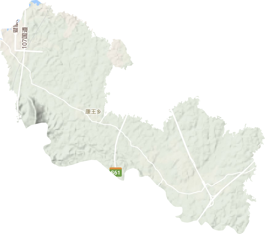 康王乡地形地图