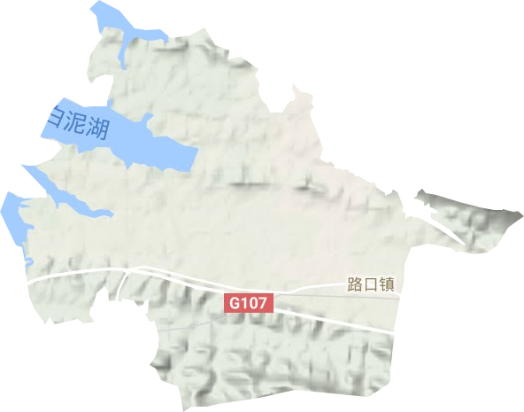 路口镇地形地图