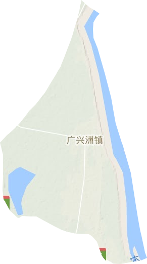 广兴洲镇地形地图