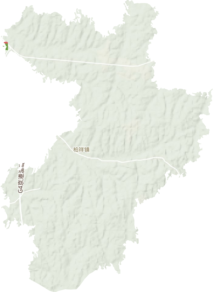 柏祥镇地形地图