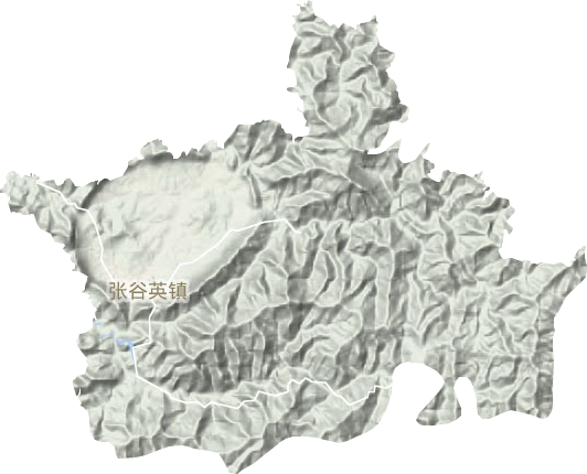 张谷英镇地形地图