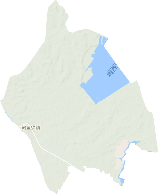 鲇鱼须镇地形地图