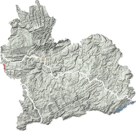 古蔺县地形地图
