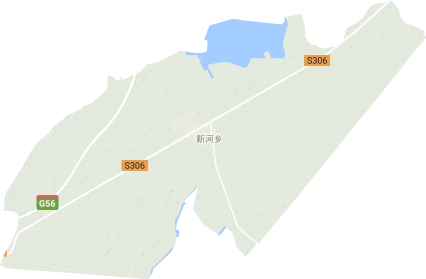 新河乡地形地图