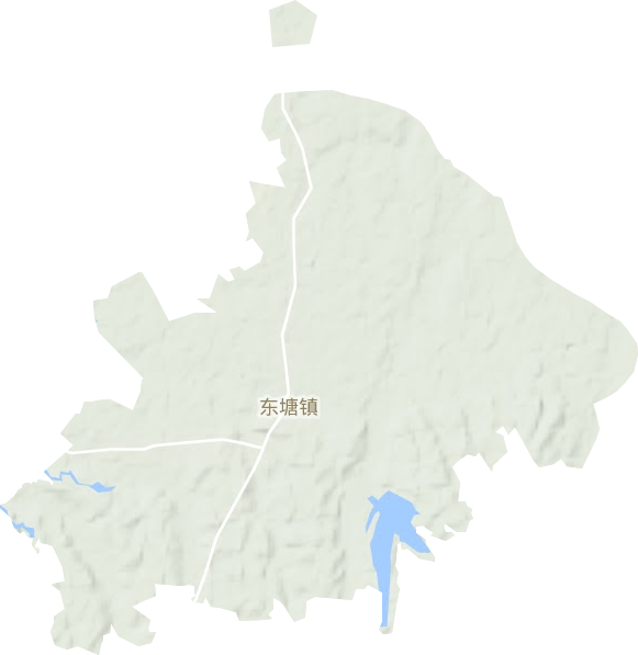 东塘镇地形地图