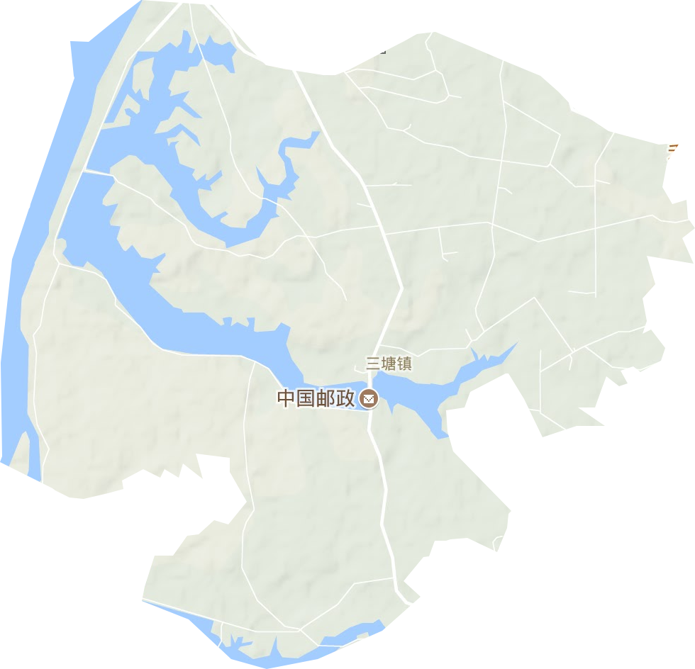 三塘镇地形地图