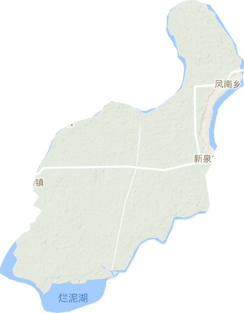新泉镇地形地图