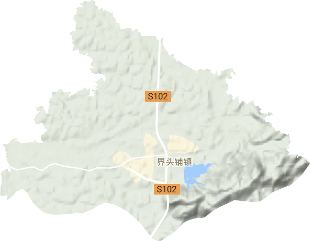 金龙镇地形地图